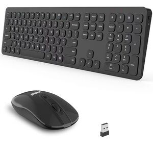 Black Wireless Keyboard and Mouse Combo